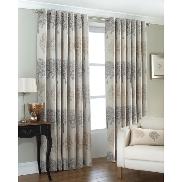 Brambly Cottage Eyelet Room Darkening Curtains & Reviews
